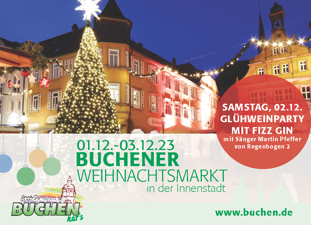Anzeige Weihnachtsmarkt Buchen 2023