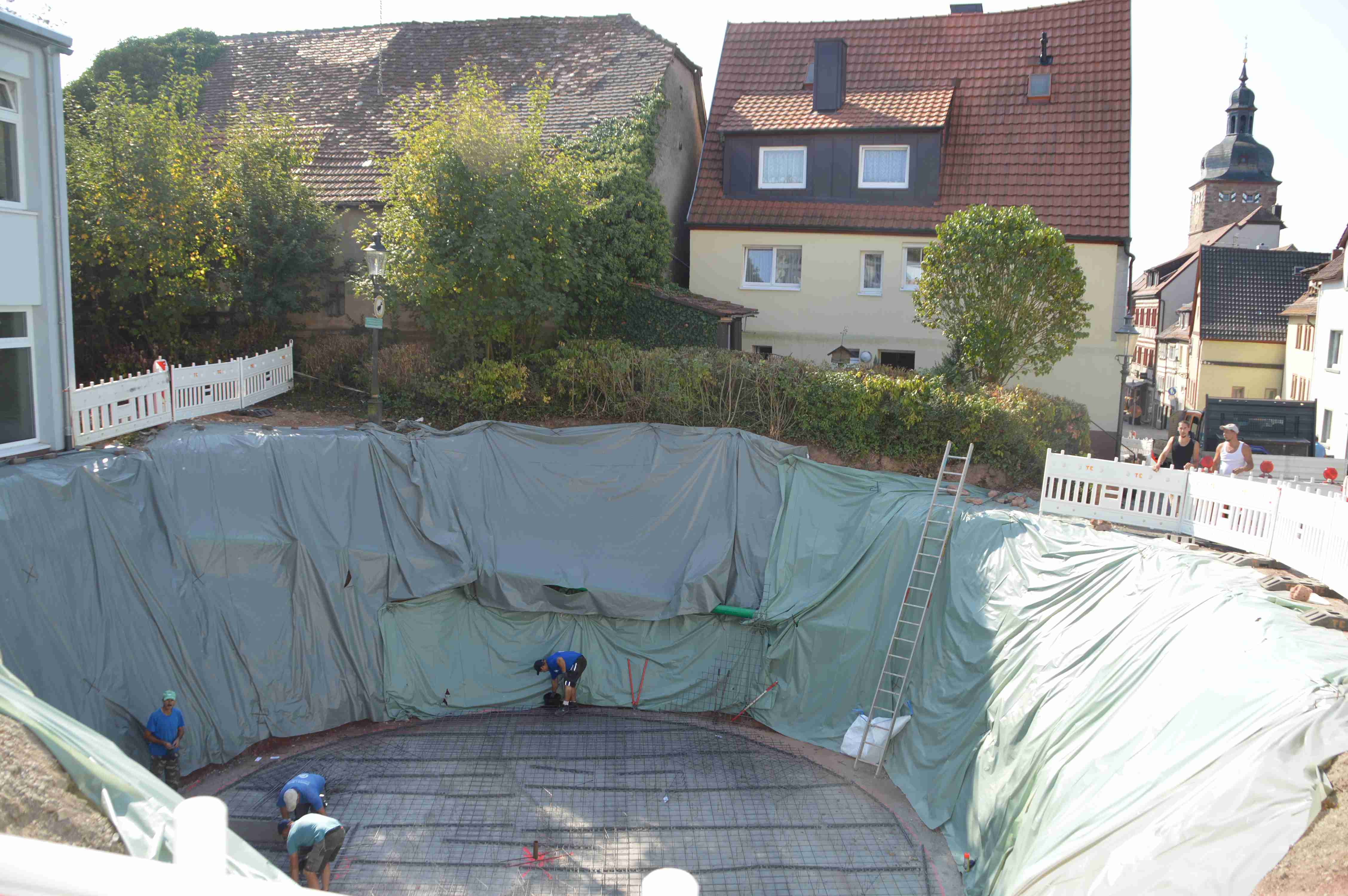 Bau des Löschwasserbehälters in der Wilhelmstraße - Volumen von 200 m³