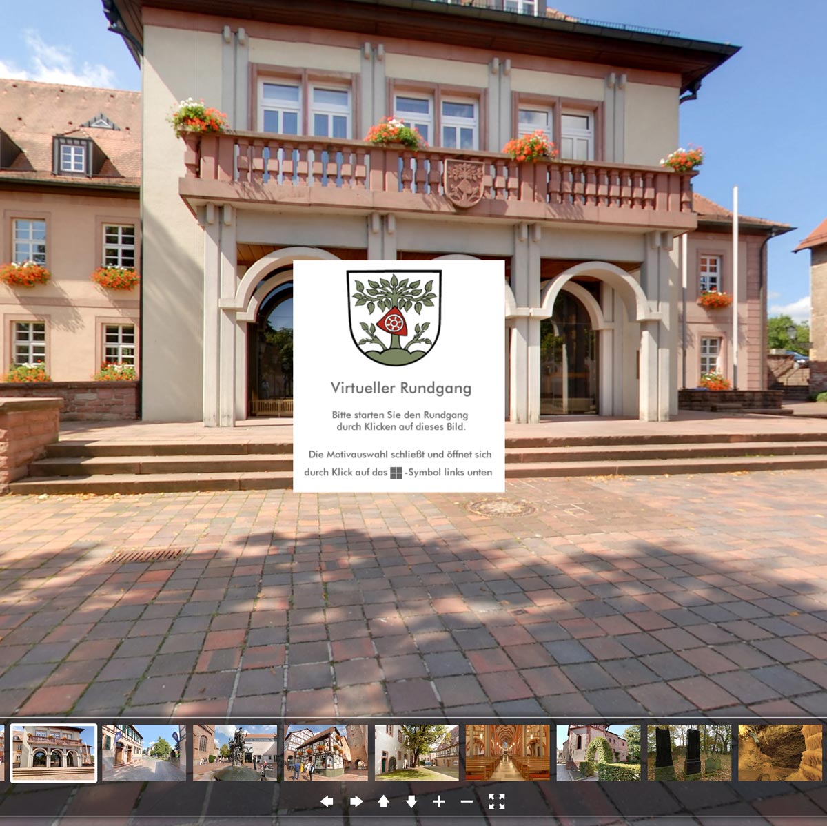 Virtueller Rundgang durch die Stadt Buchen im Odenwald