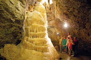 Die "Hochzeitstorte" in der Eberstadter Tropfsteinhöhle