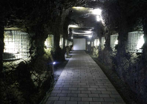 Gang durch die Tropfsteinhöhle