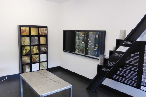 Ausstellungsraum im Besucherzentrum der Eberstadter Tropfsteinhöhle