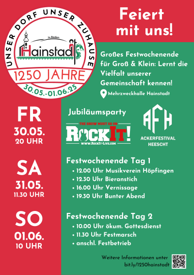 Hainstadt Jubiläumsparty „The show must go on - rock it“