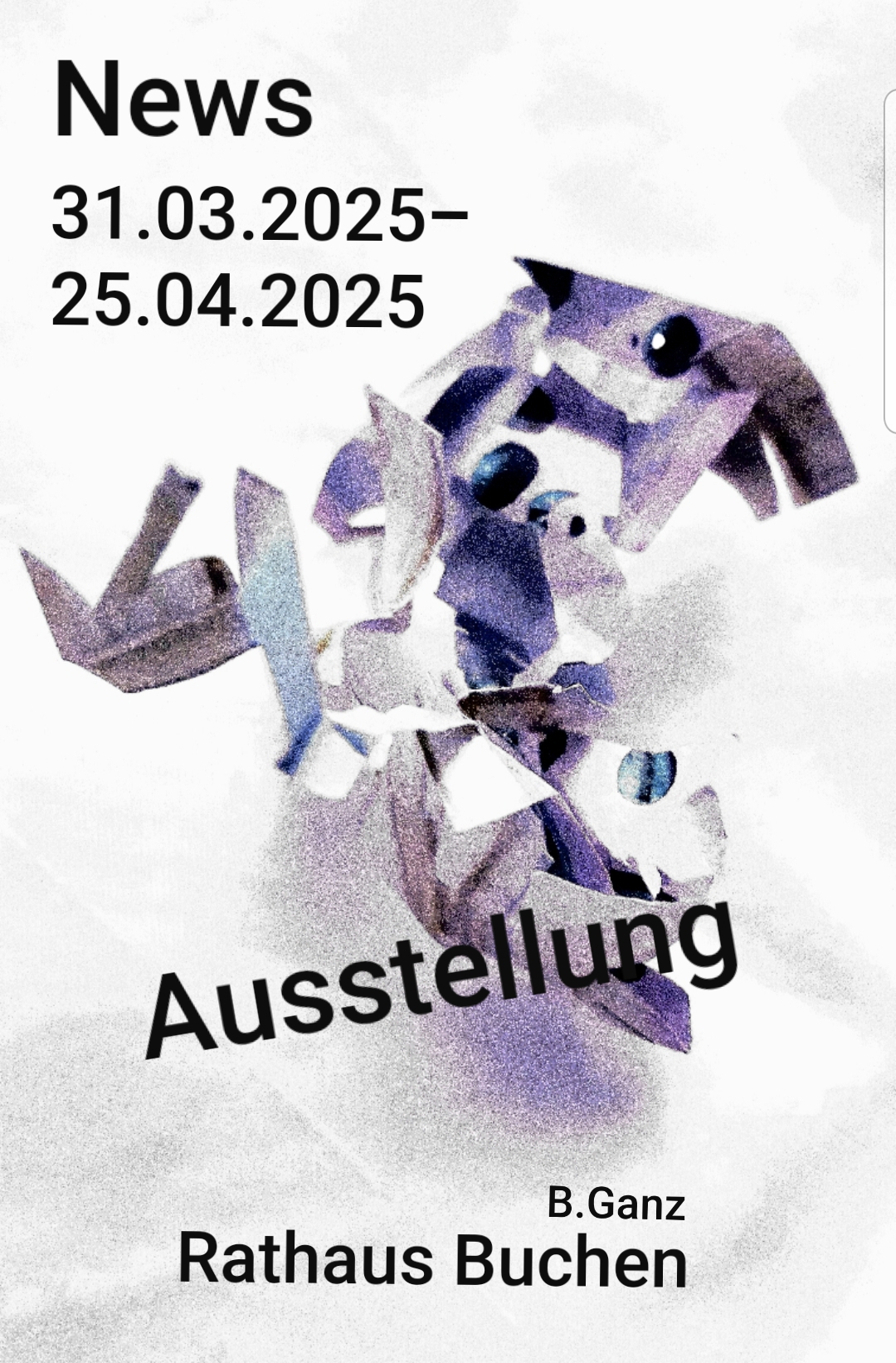 Flyer der Ausstellung 