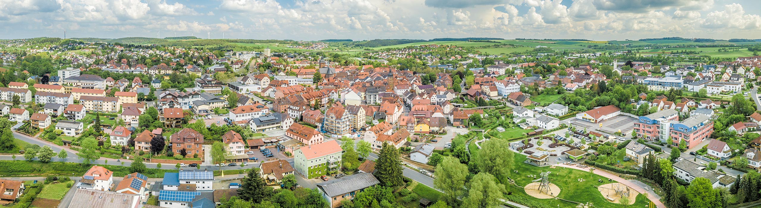 Luftaufnahme von Buchen