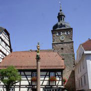 Stadtturm in der Buchener Innenstadt
