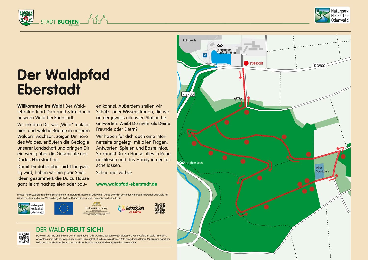 Starttafel Waldpfad Eberstadt