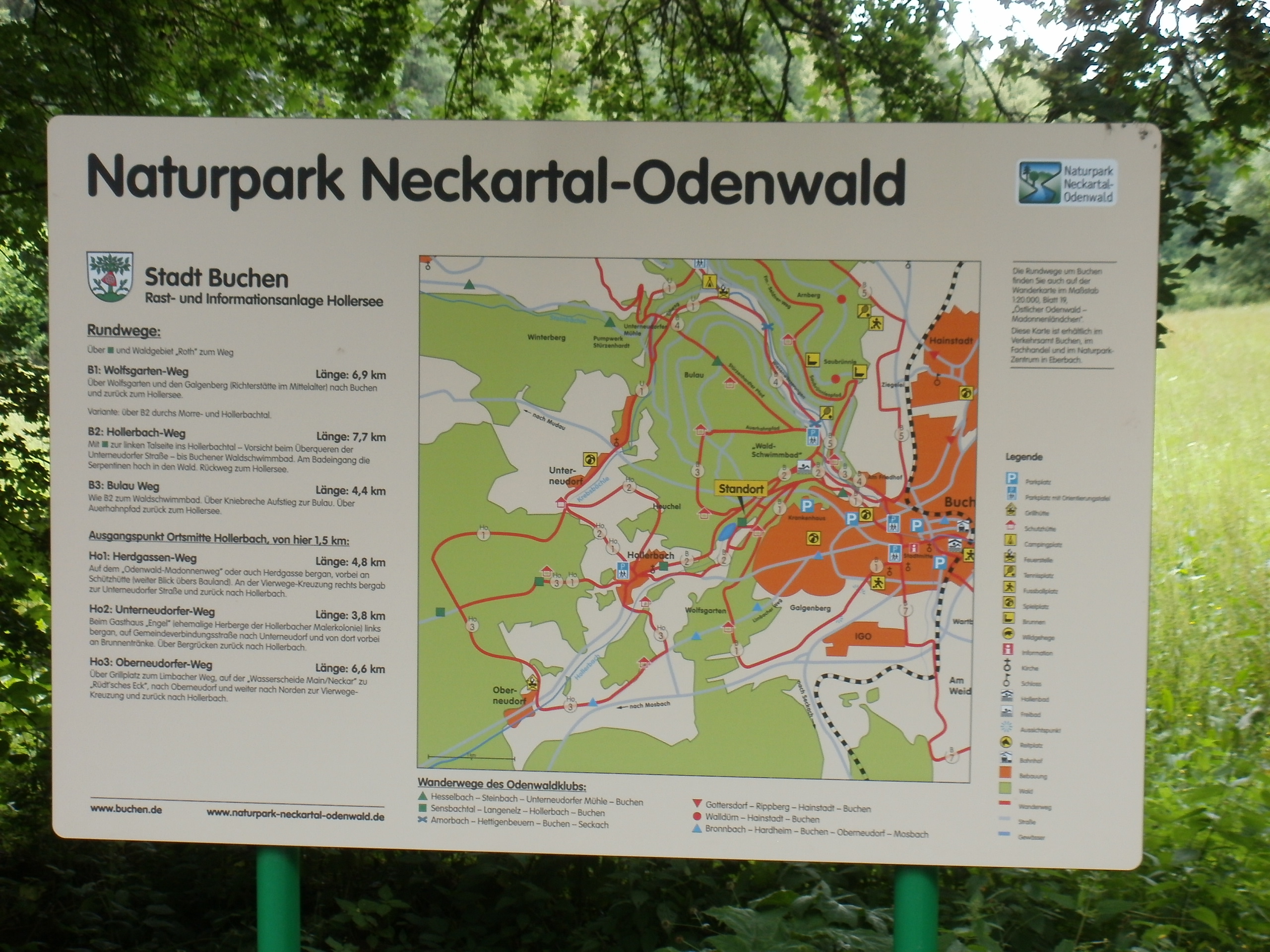 Wandertafel am Hollersee