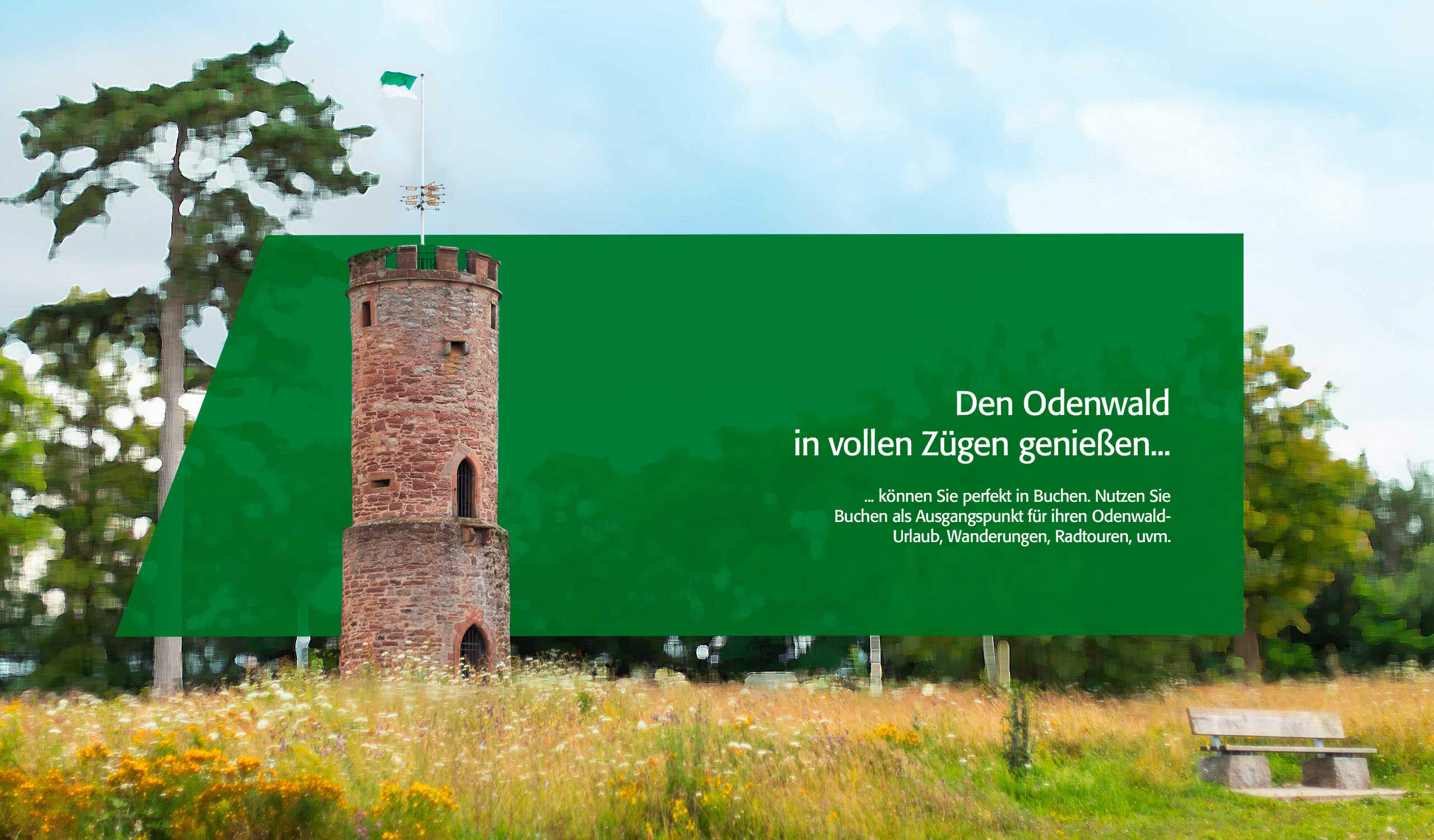Der Wartturm in Buchen im Odenwald. Eine Sehenswürdigkeit die einen Besuch wert ist.