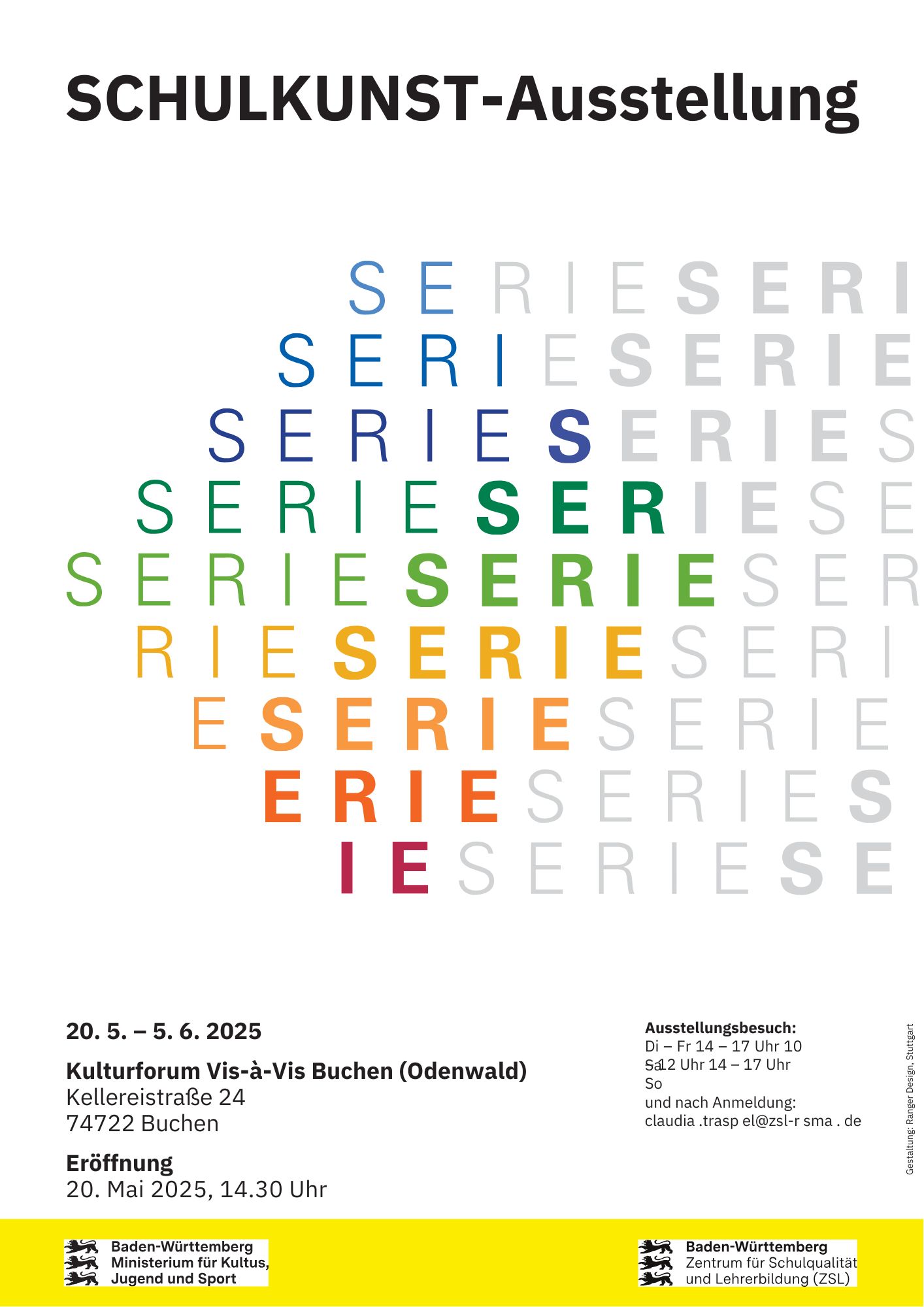 Plakat Schulkunst Ausstellung