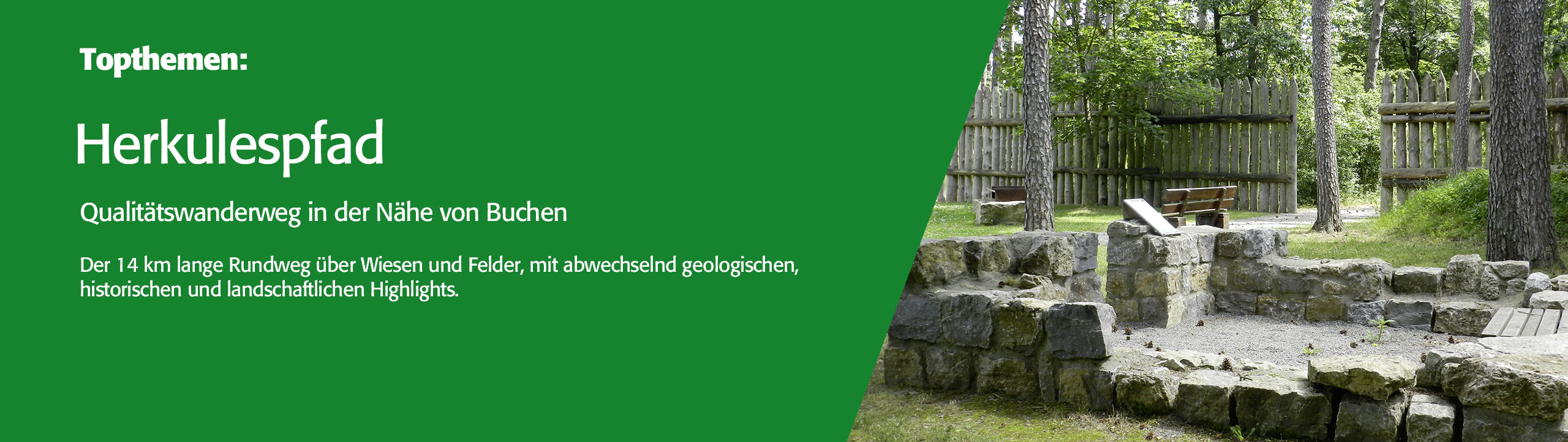 Topthemen: Der Herkulespfad, ein Qualitätswanderweg in der Nähe von Buchen (Odenwald)