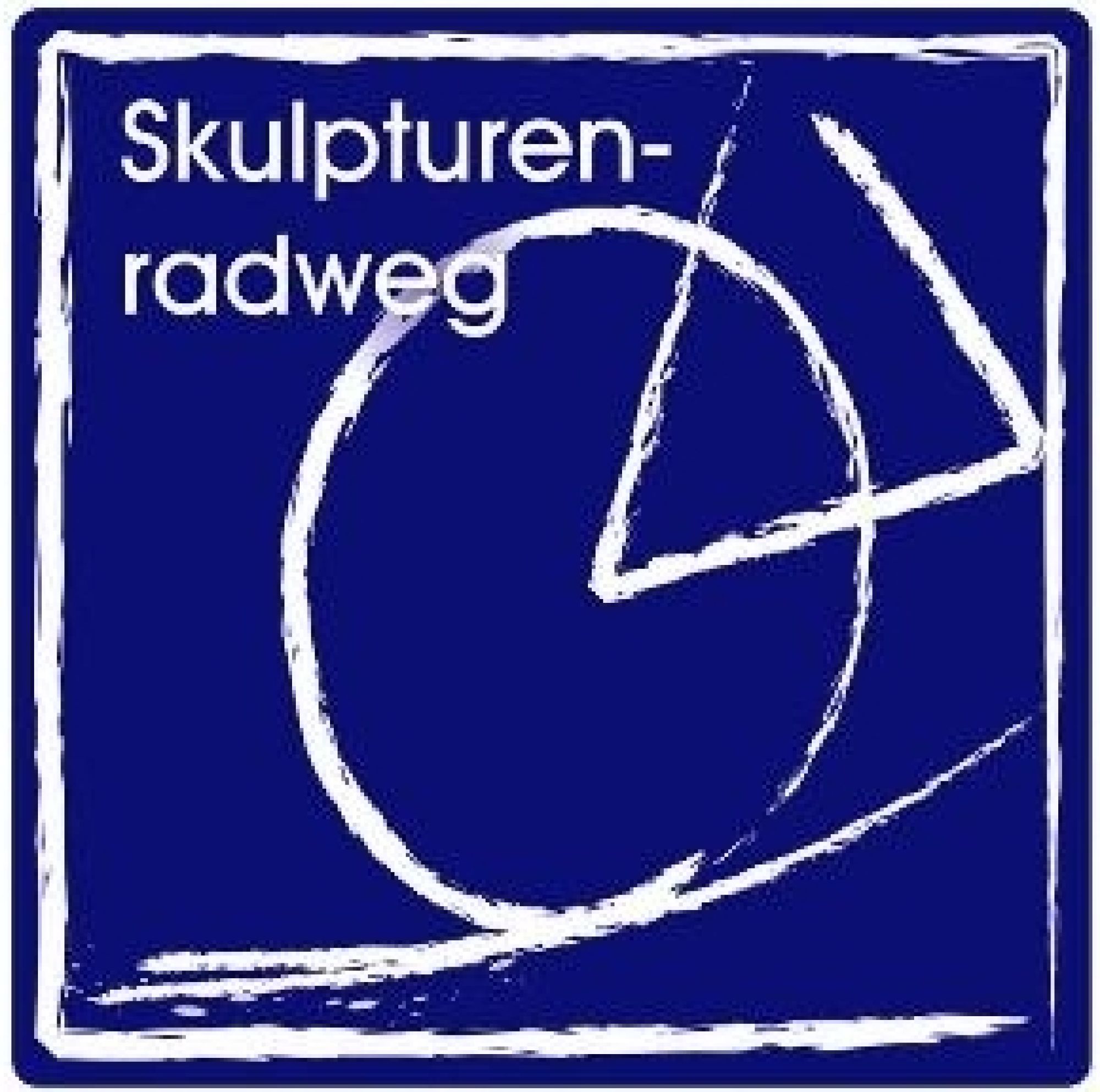 Markierungszeichen des Skulpturenradwegs