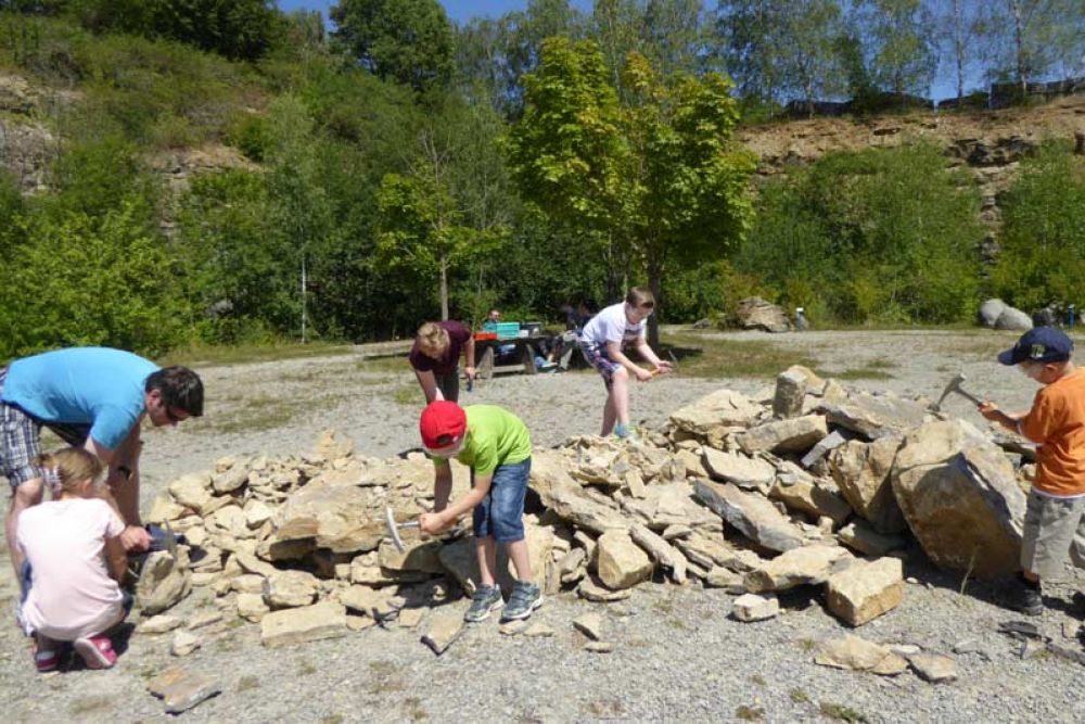 Steinbruch Spielstelle für Kinder