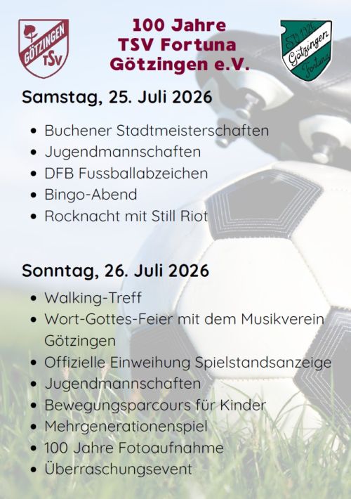 Jubiläumssportfest TSV Götzingen