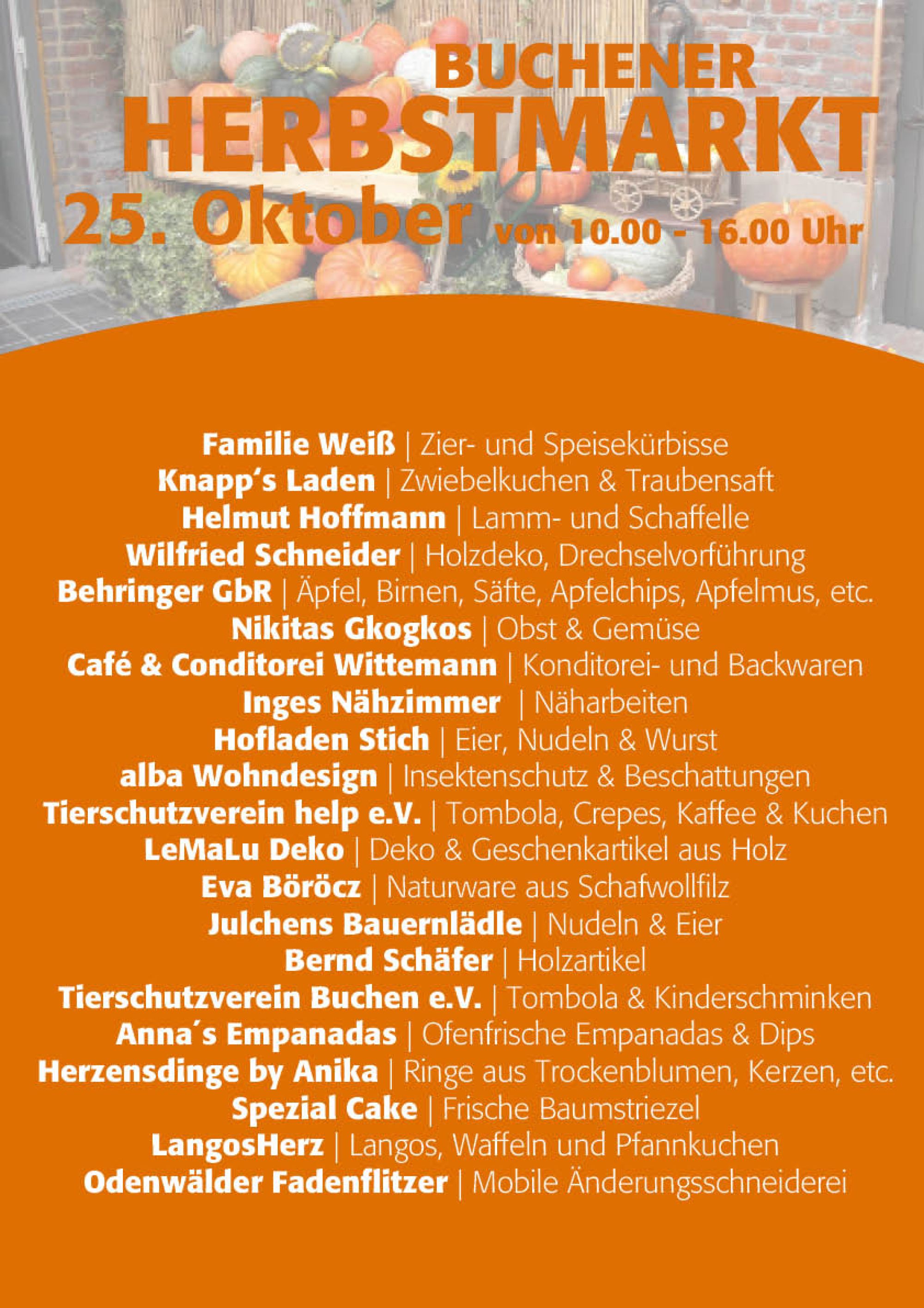 Flyer Herbstmarkt