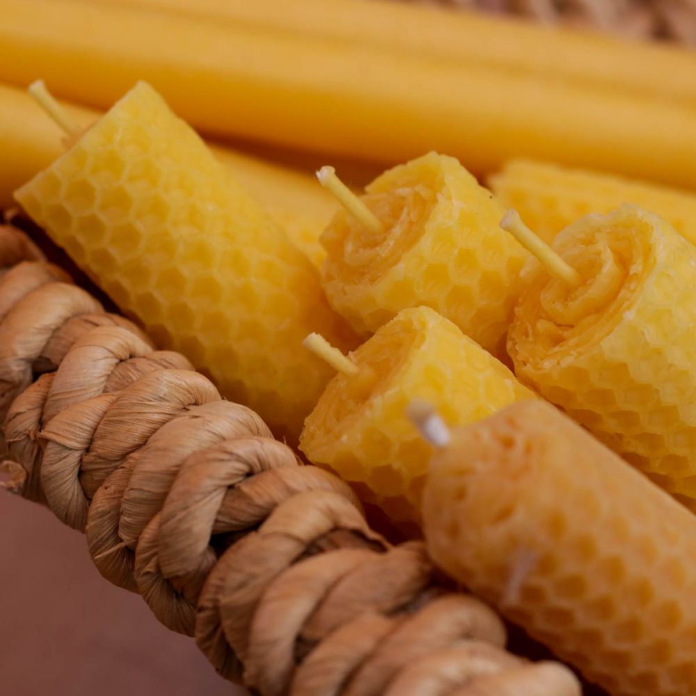 Bienenwachskerzen vom Wochenmarkt