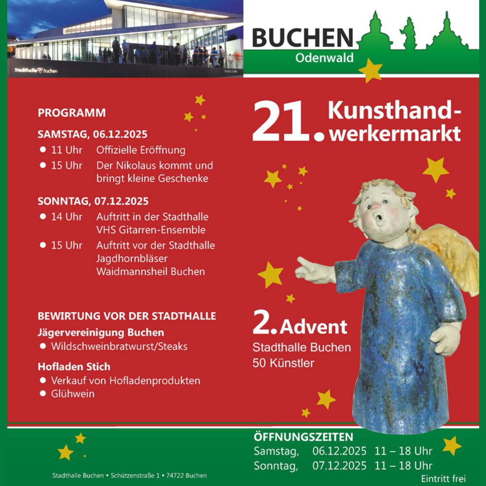 Programm Kunsthandwerkermarkt