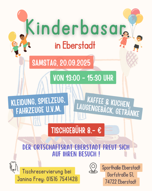 Kinderbasar in Eberstadt