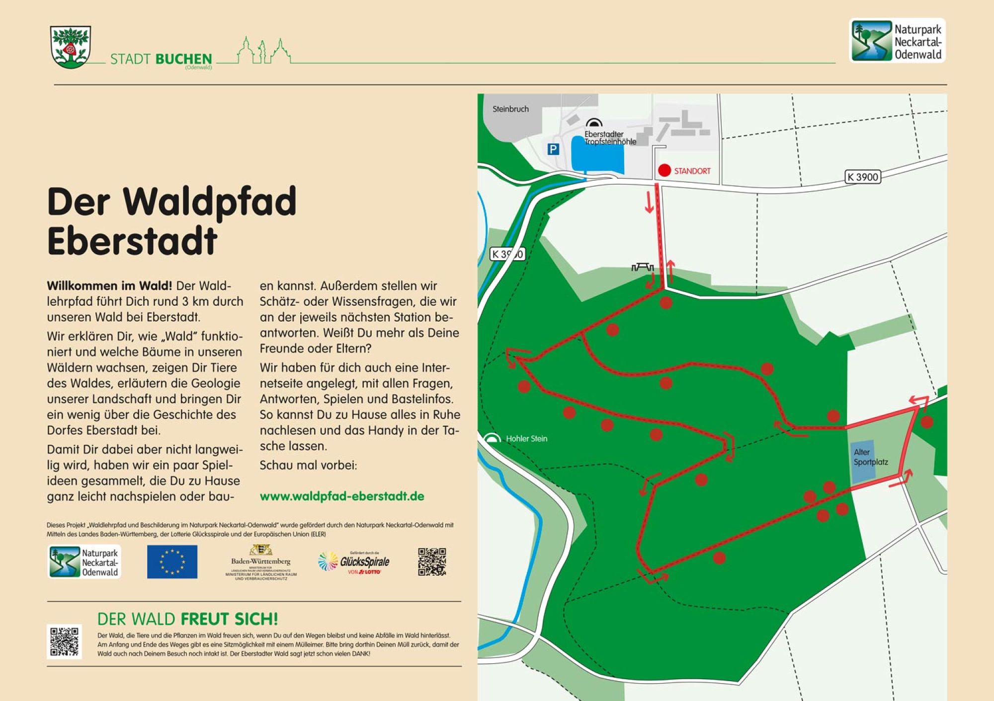 Starttafel Waldpfad Eberstadt