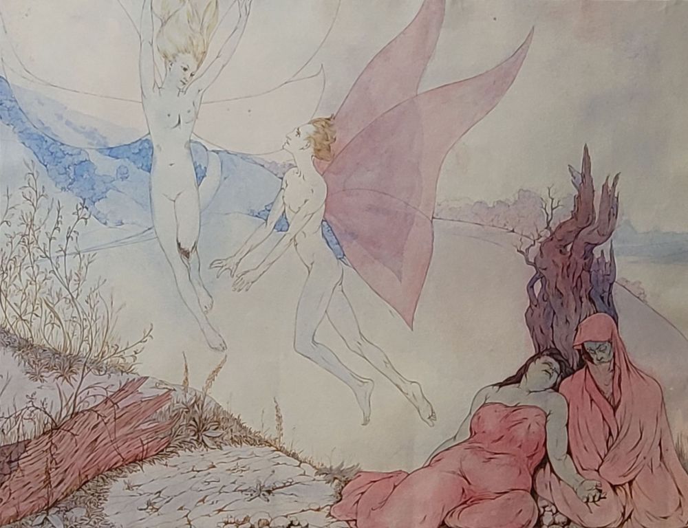 Mystische Szene I von Rudolph Burghardt. (Repro: Stadtarchiv Buchen)