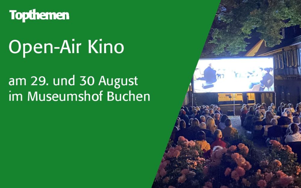 Buchener Open-Air Kino am 29. und 30. August 2026 im Museumshof Buchen