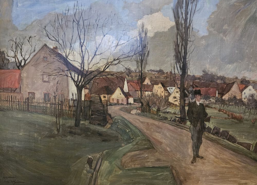 Grimm - Dorfstraße in Hollerbach (Foto: Stadtarchiv Buchen)