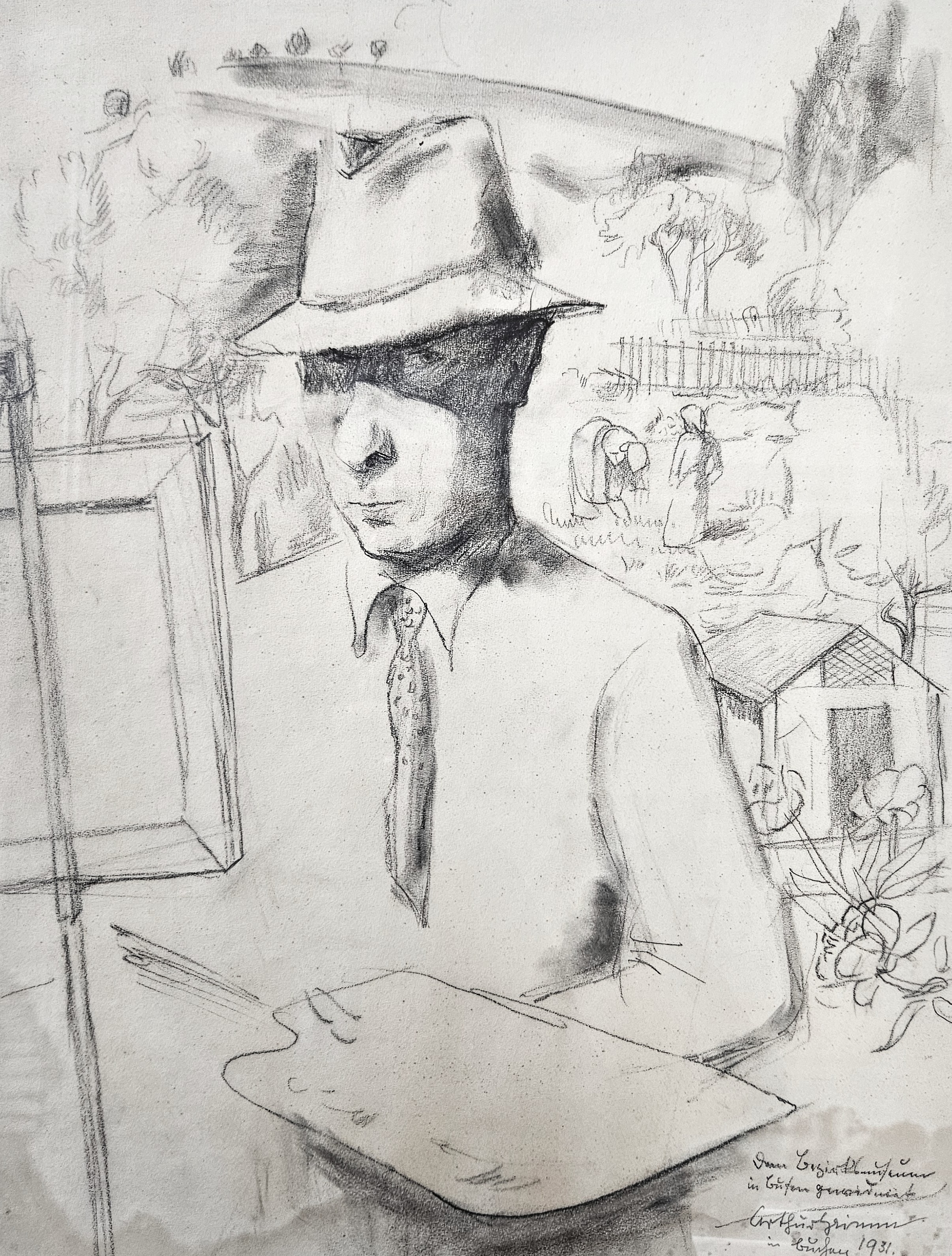 Grimm - Selbstbildnis (Foto: Stadtarchiv Buchen)