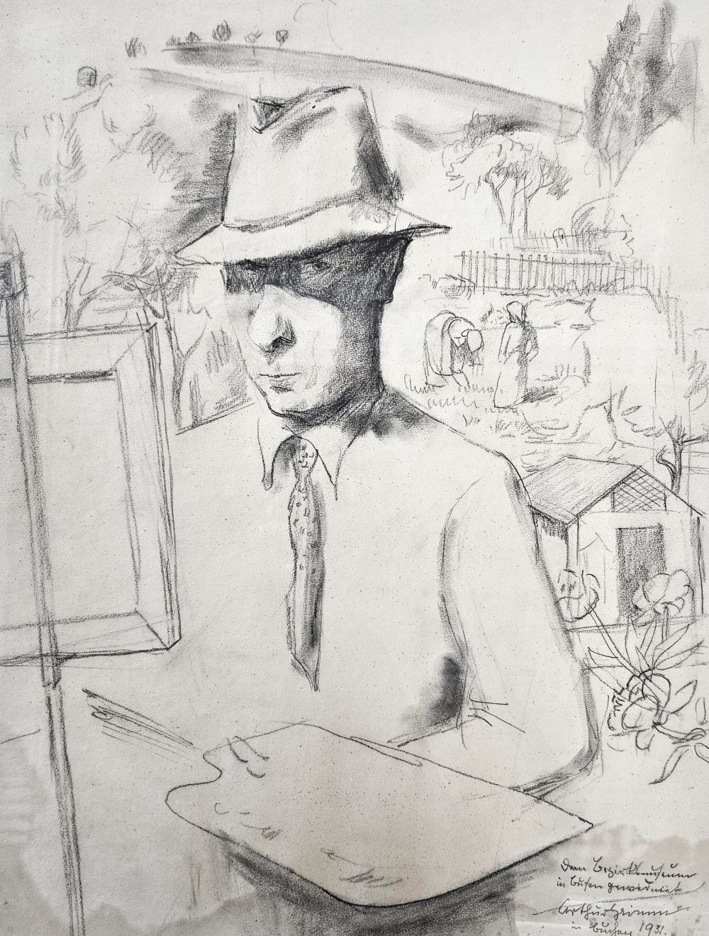 Grimm - Selbstbildnis (Foto: Stadtarchiv Buchen)