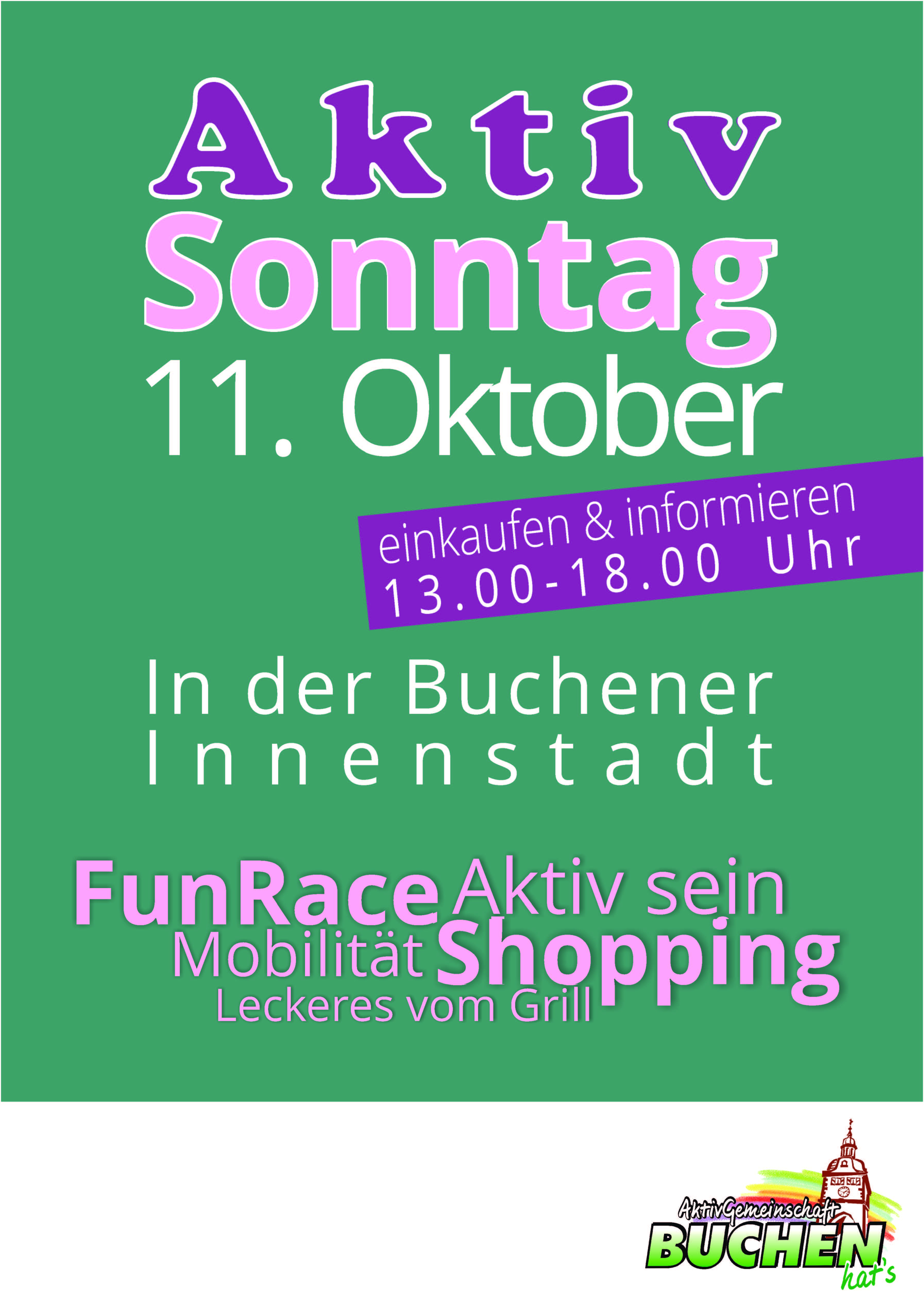Aktivsonntag Plakat