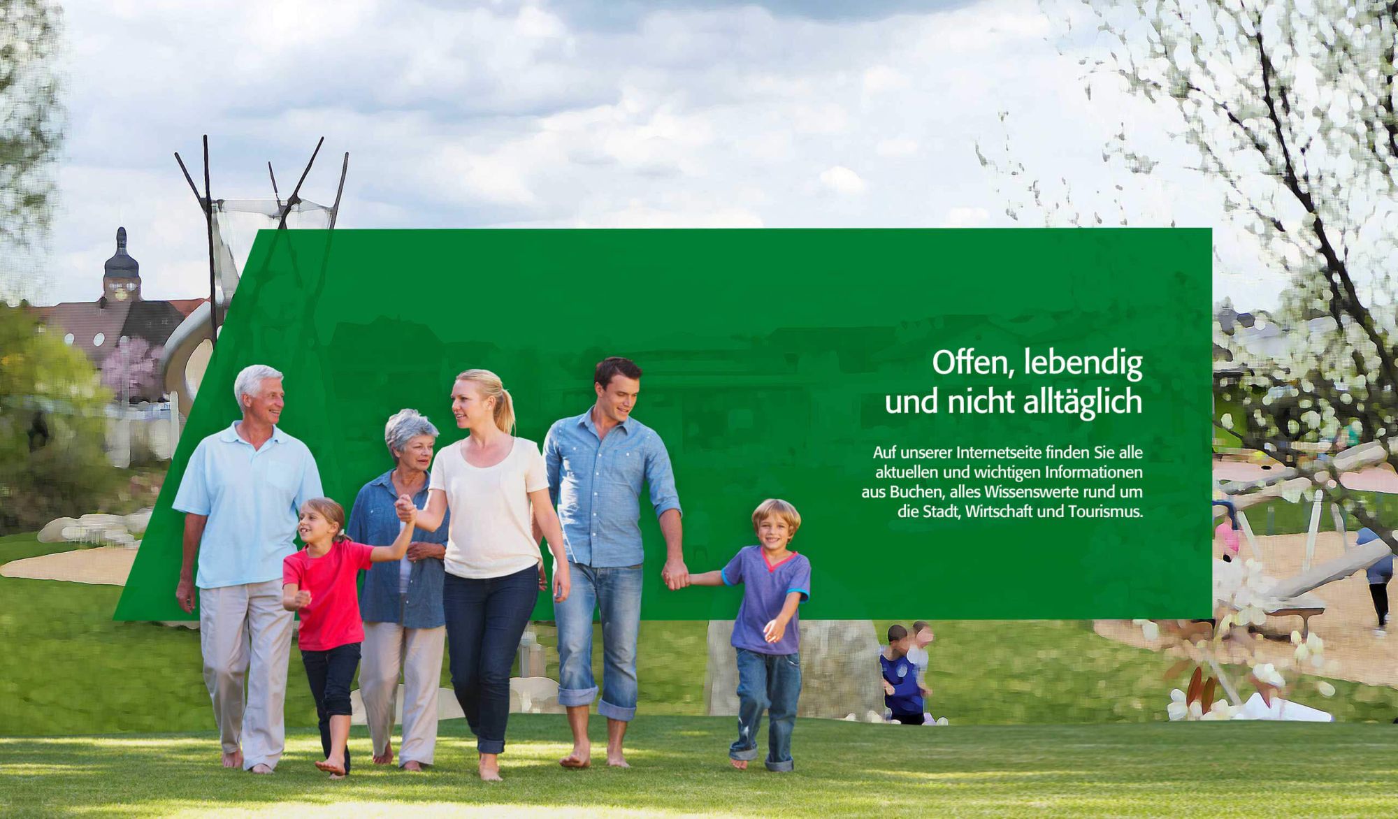 Offen und lendig. Erleben Sie die Stadt Buchen.