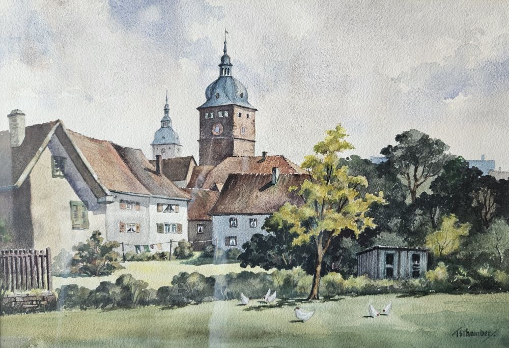 Tschamber - Stadtansicht Buchen (Foto: Stadtarchiv Buchen)