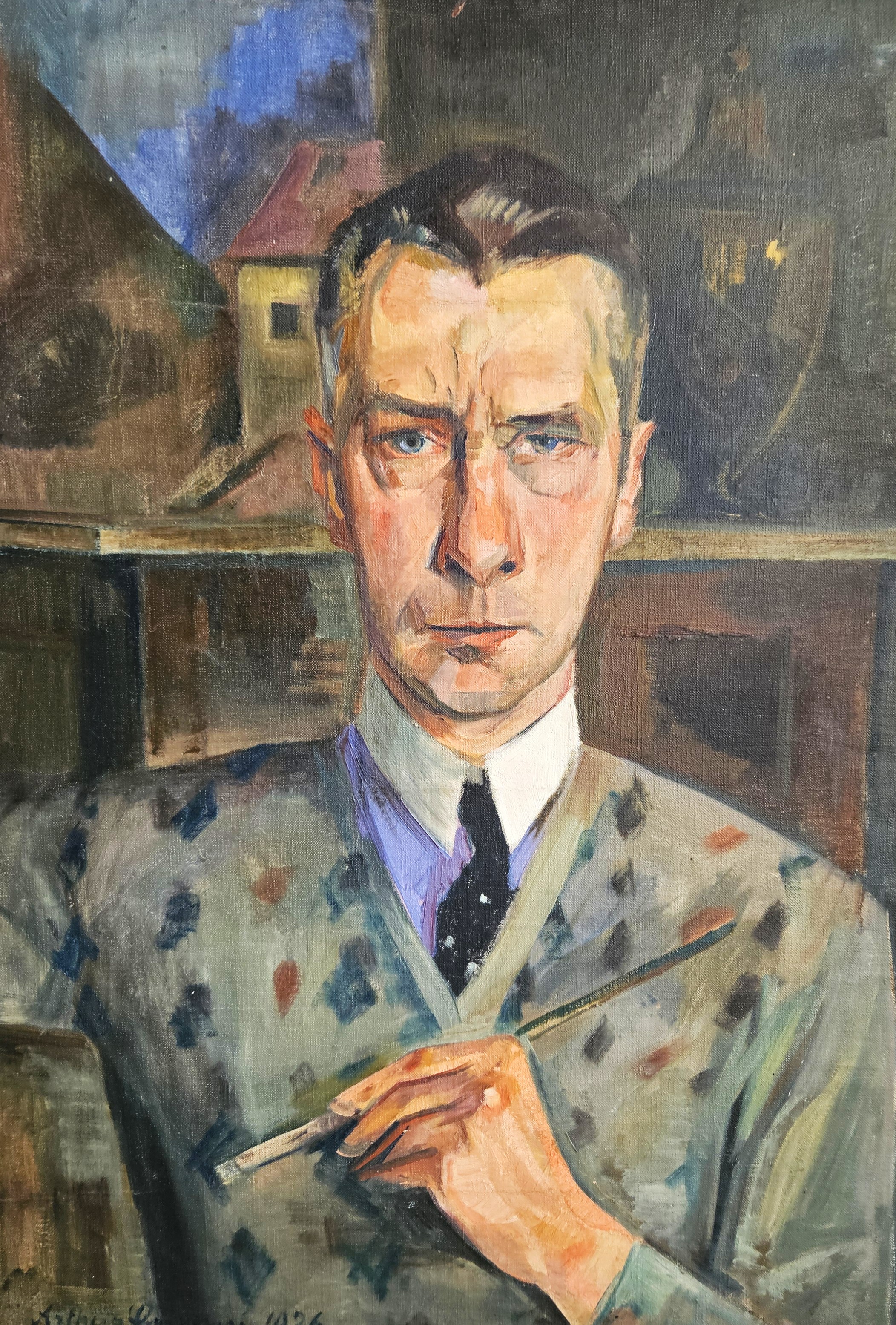 Grimm - Selbstportr&auml;t (Repro: Bezirksmuseum Buchen)