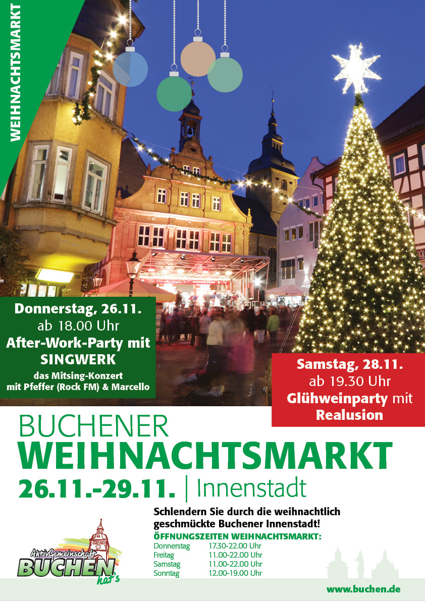 Weihnachtsmarkt Plakat 2026