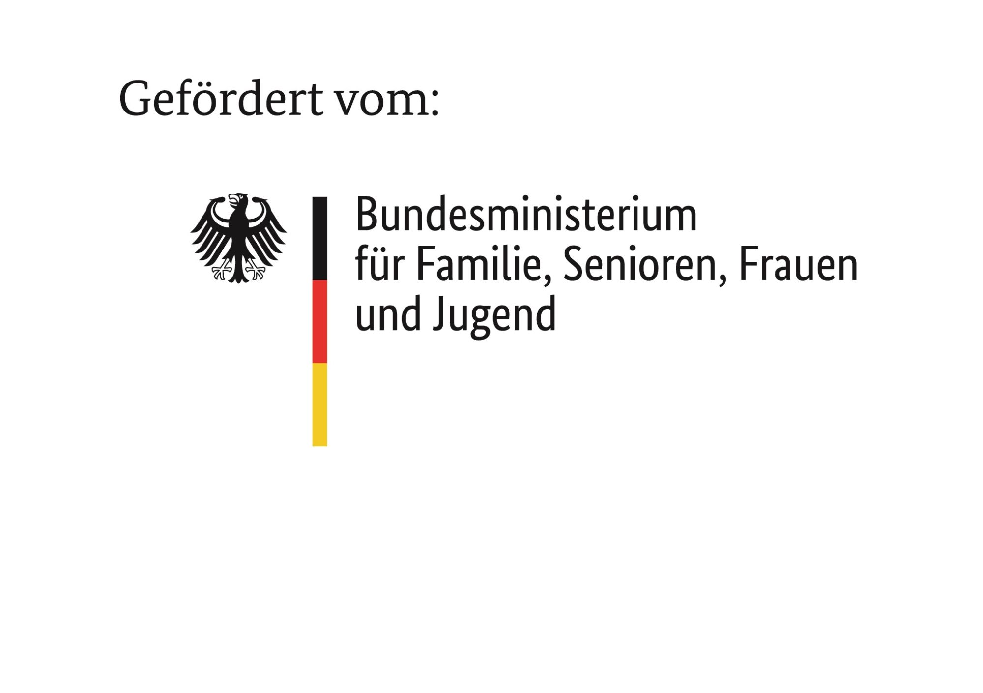 Logo des Förderers Bundesministerium für Familie, Senioren, Frauen und Jugend